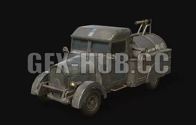 PBR Game 3D Model – Dunne Dousing Engine 3r