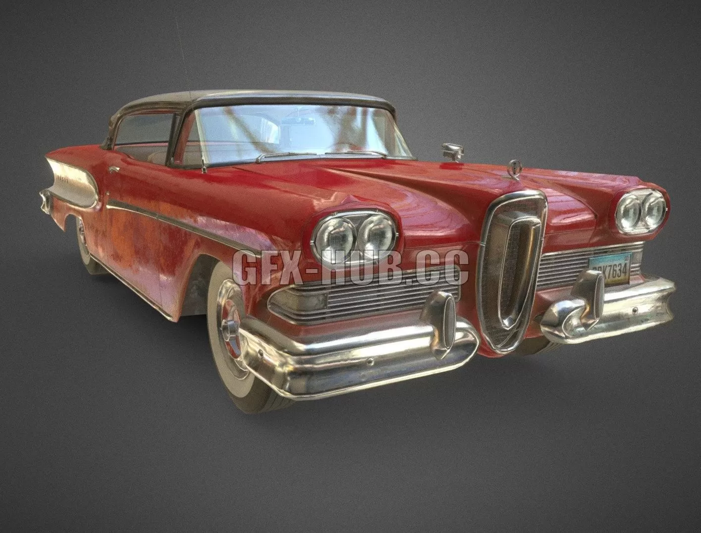 PBR Game 3D Model – Edsel Corsair 1958