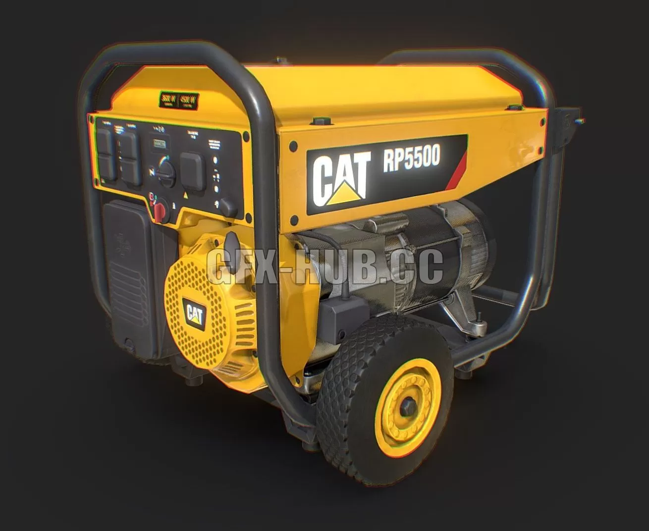 PBR Game 3D Model – Electric generator