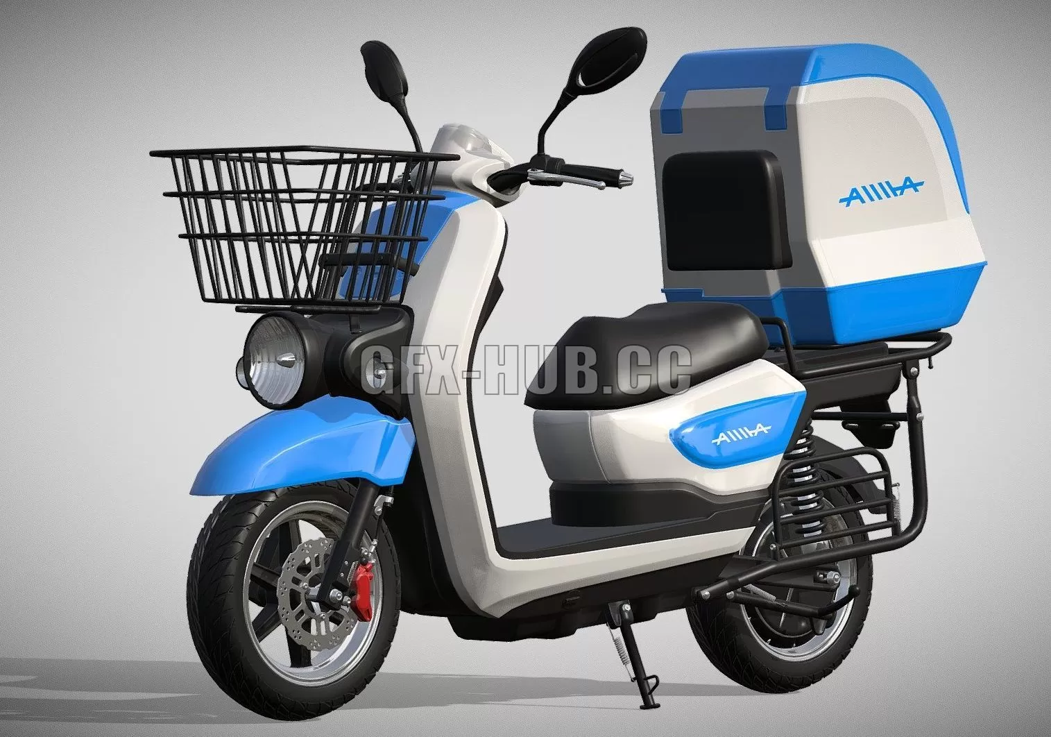 PBR Game 3D Model – Electric scooter AIMA Bird