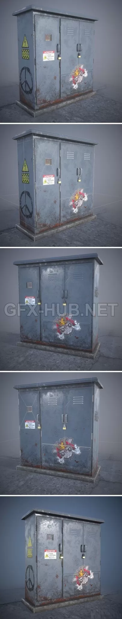 PBR Game 3D Model – Electric Switch Box