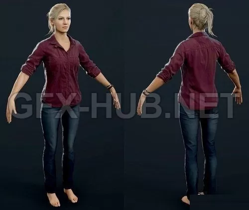 PBR Game 3D Model – Elena Home