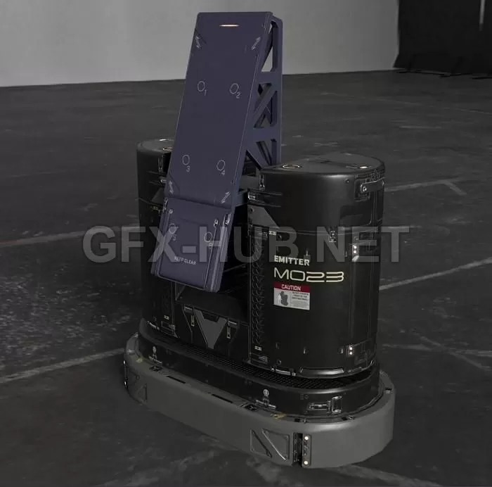 PBR Game 3D Model – Emitter M023