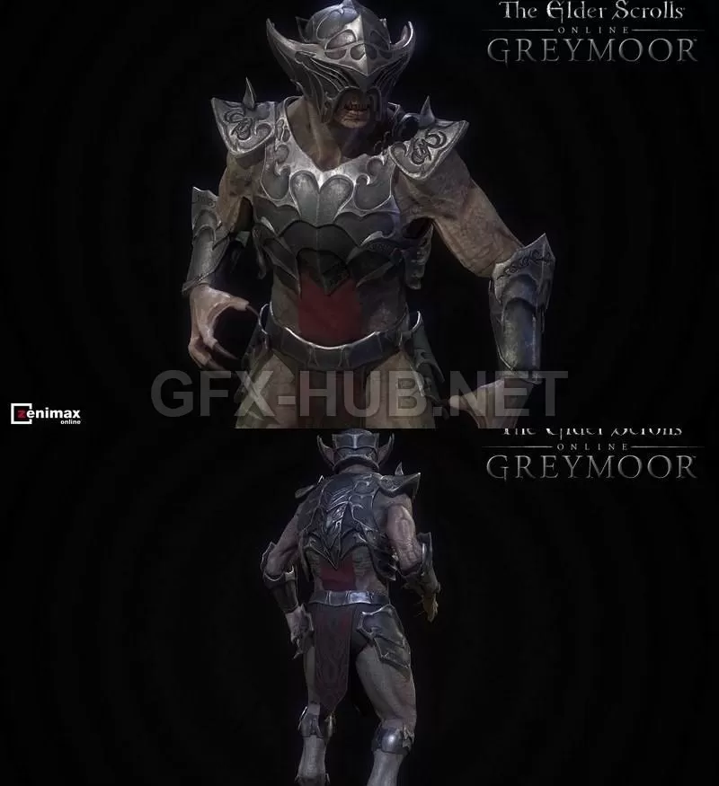 PBR Game 3D Model – ESO Bloodknight