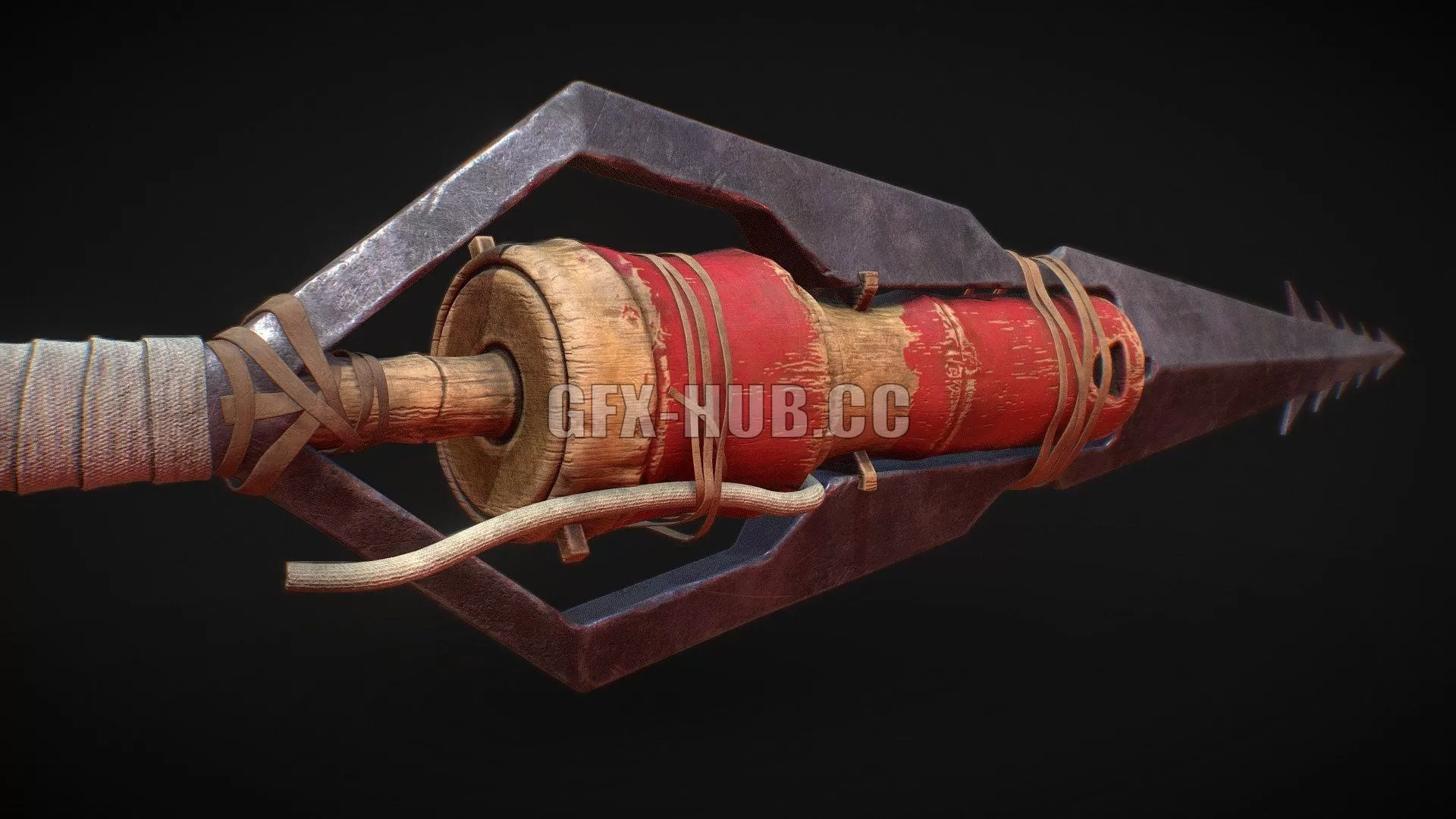 PBR Game 3D Model – Explosive Kunai
