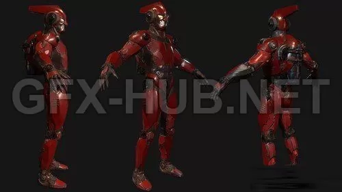 PBR Game 3D Model – Falcon hero