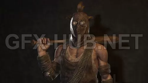 PBR Game 3D Model – Fallout 3 – Raider Badlands Remake