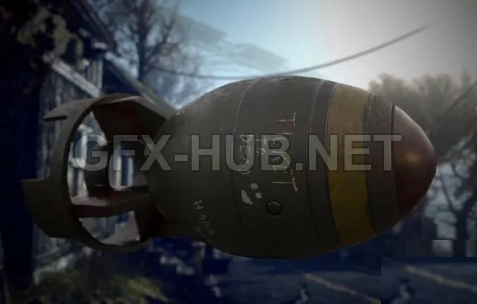 PBR Game 3D Model – Fallout Mini Nuke PBR