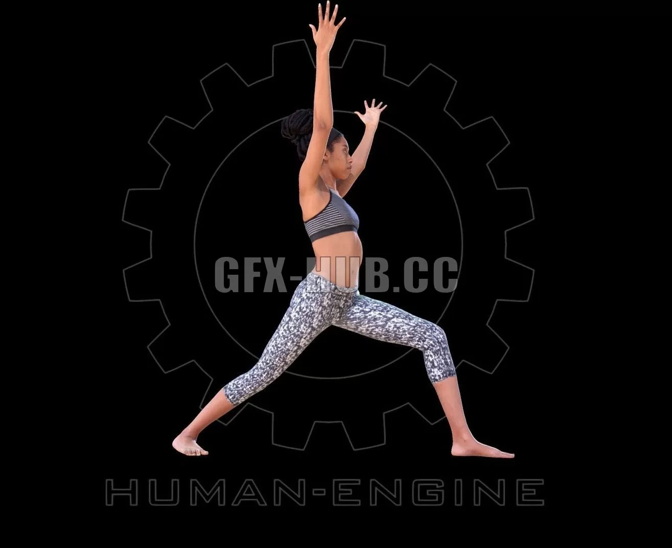 PBR Game 3D Model – Female Scan