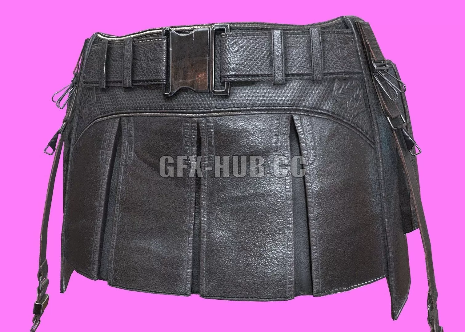 PBR Game 3D Model – FF7 Tifa Skirt