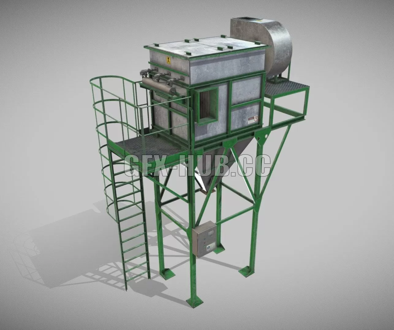 PBR Game 3D Model – Filter Cartridge