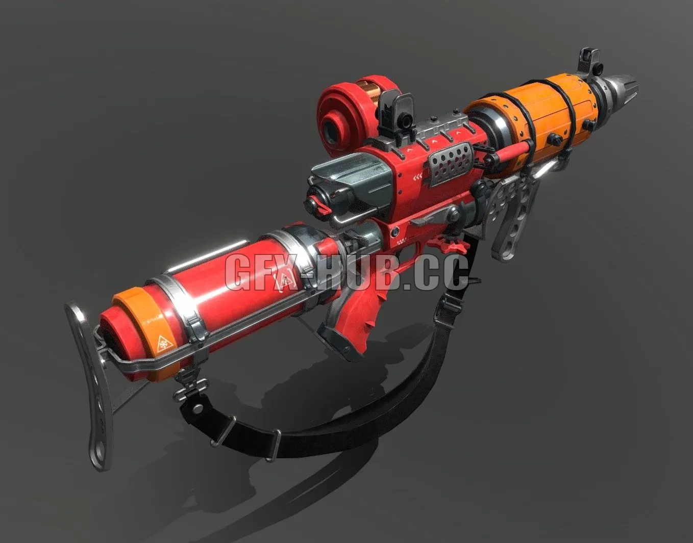 PBR Game 3D Model – Flamer