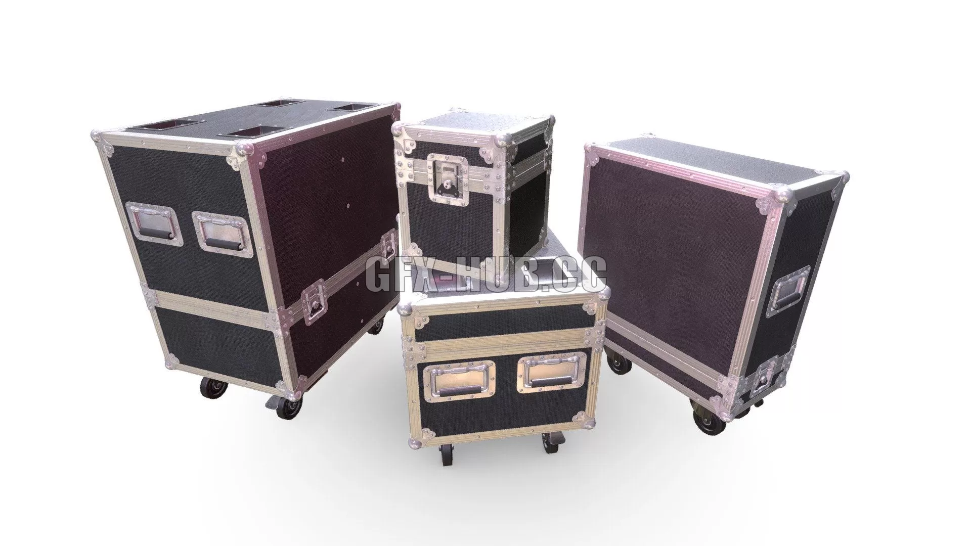 PBR Game 3D Model – Flight Cases