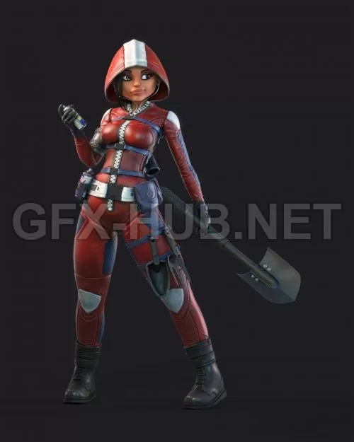 PBR Game 3D Model – Flora