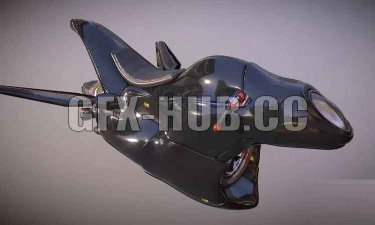 PBR Game 3D Model – Fly Motocycles