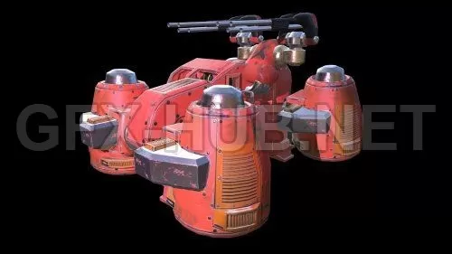 PBR Game 3D Model – FLYING MACHINE PBR