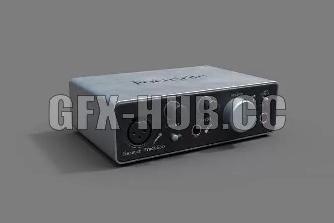 PBR Game 3D Model – Focusrite itrack solo