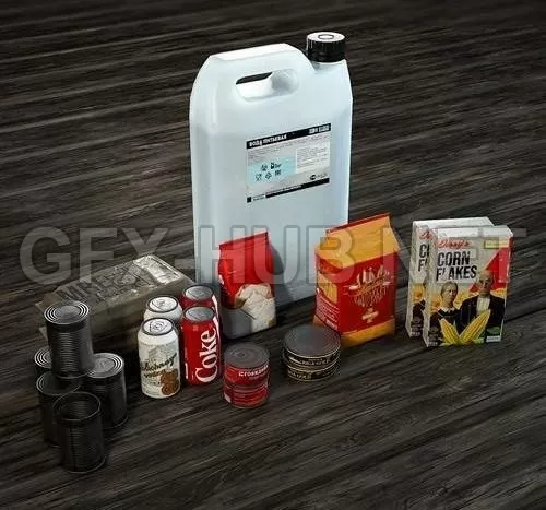 PBR Game 3D Model – Food Supplies Pack PBR