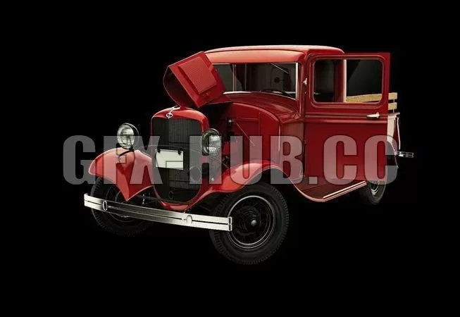 PBR Game 3D Model – Ford pickup