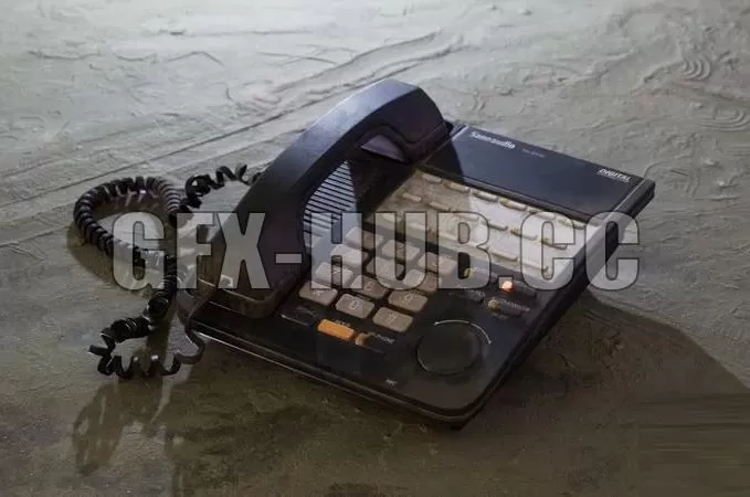 PBR Game 3D Model – Forgotten phone