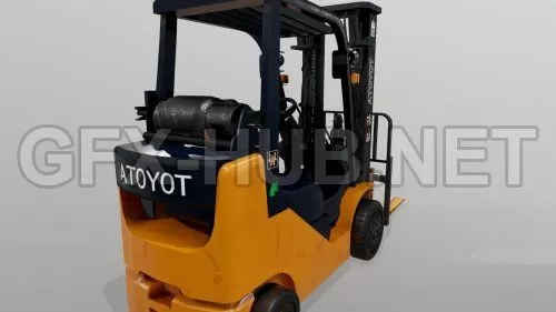 PBR Game 3D Model – Forklift – UOIT Capstone PBR