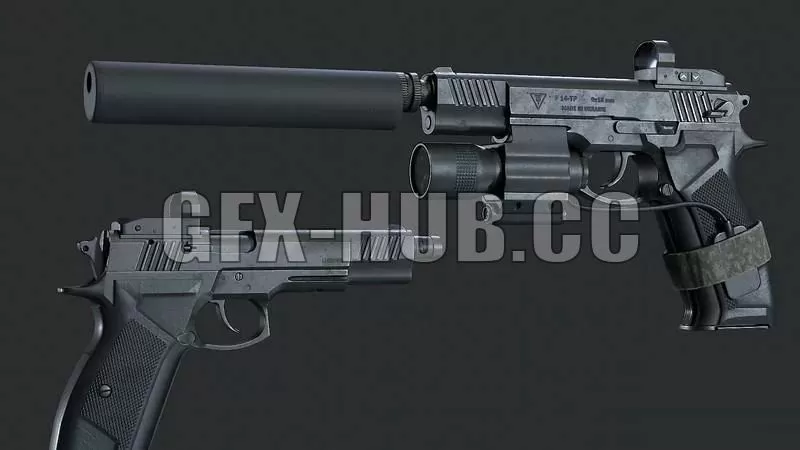 PBR Game 3D Model – Fort-14 TP