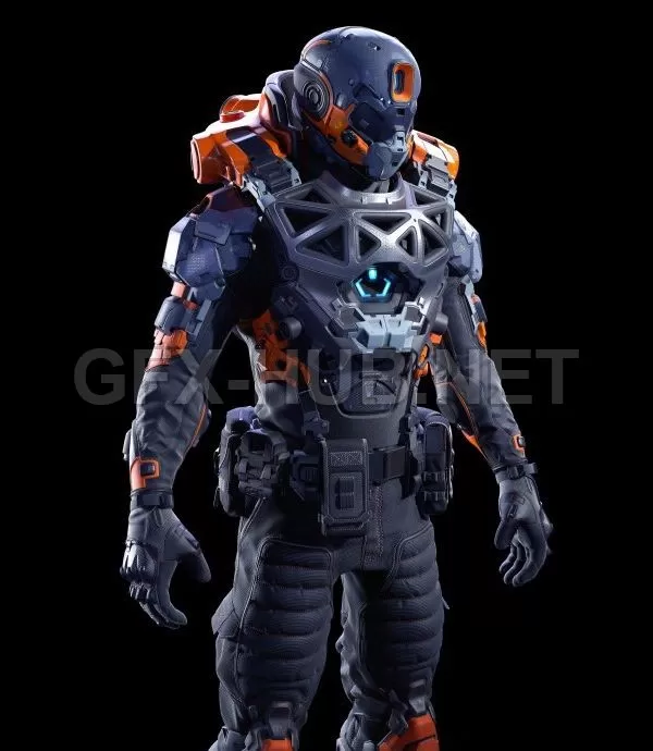 PBR Game 3D Model – Fortnite Soldier