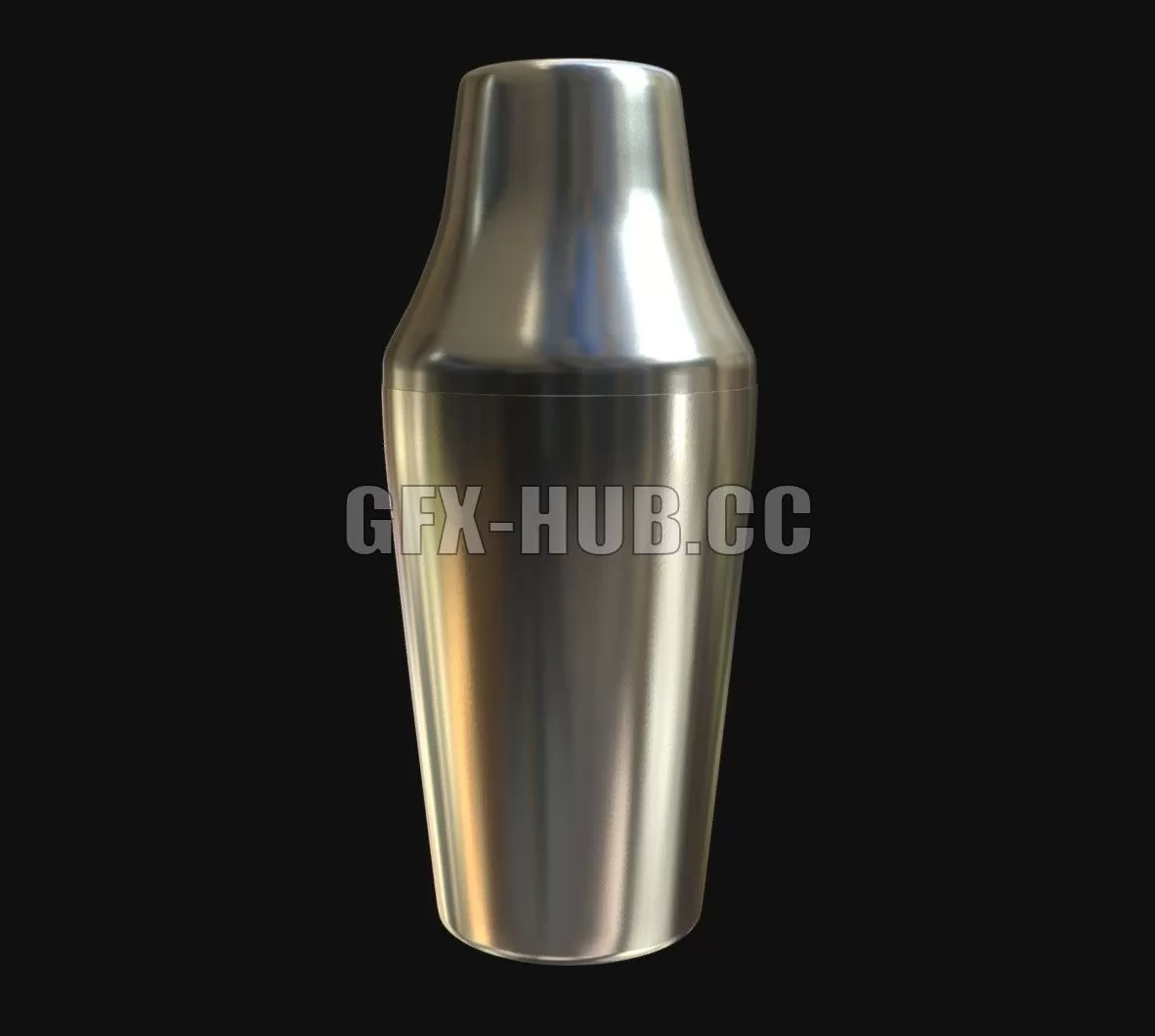 PBR Game 3D Model – French shaker