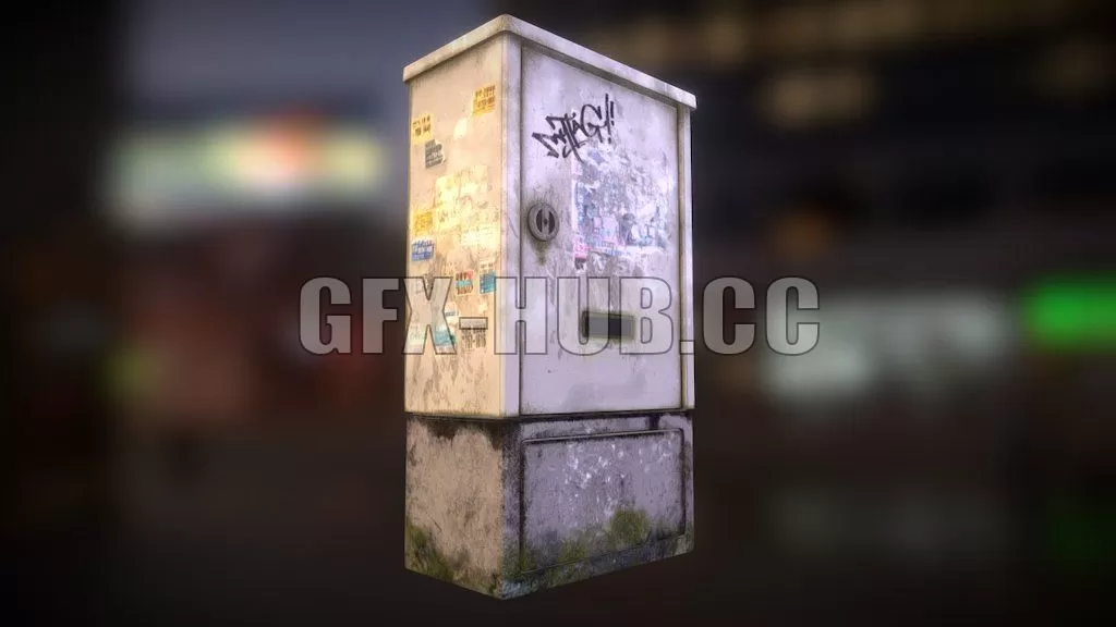 PBR Game 3D Model – Fuse Box