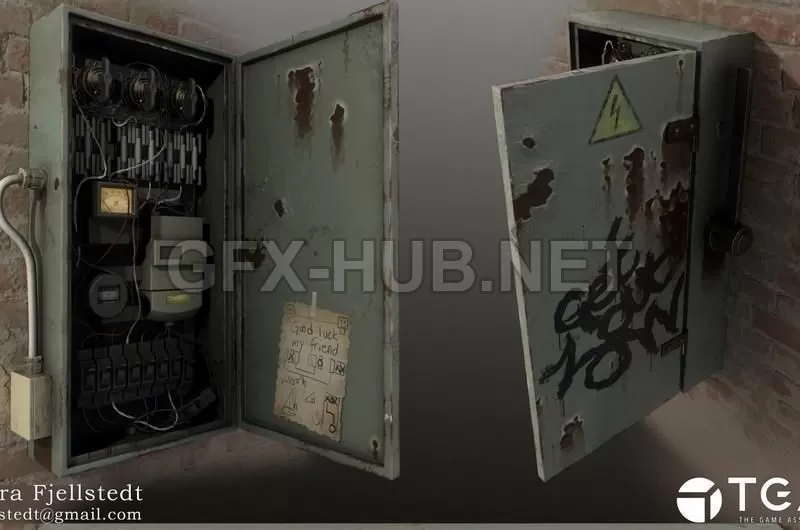 PBR Game 3D Model – Fusebox