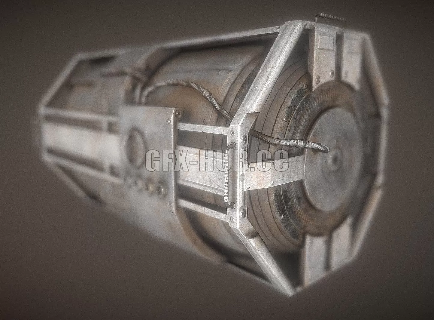 PBR Game 3D Model – Futuristic Emergency Backup Generator