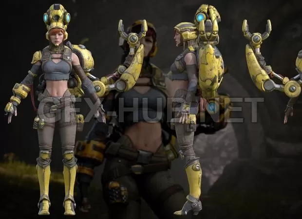 PBR Game 3D Model – Gadget – Paragon