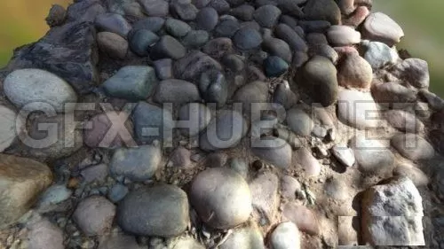 PBR Game 3D Model – Garden Rocks Scanned (obj, tex)