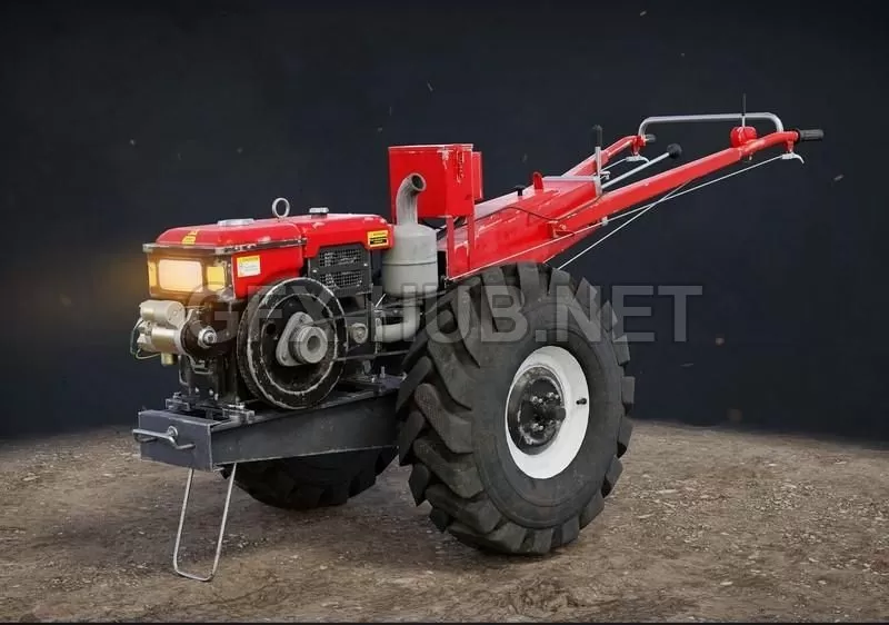 PBR Game 3D Model – Garden Tractor Gameready