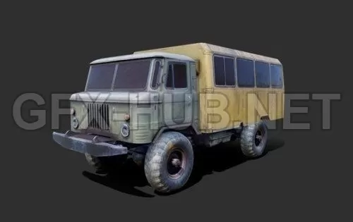 PBR Game 3D Model – Gaz 66