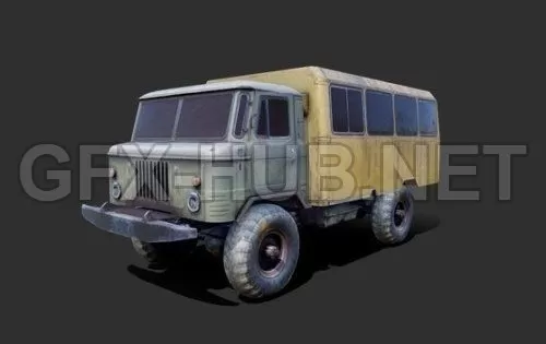 PBR Game 3D Model – Gaz 66 PBR