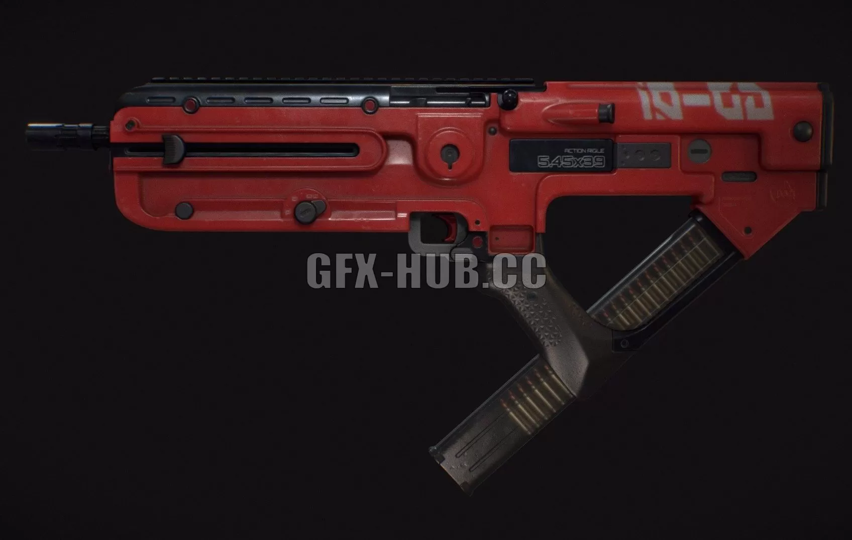 PBR Game 3D Model – GD-01 Rifle Antonio Serrano Esquerdo