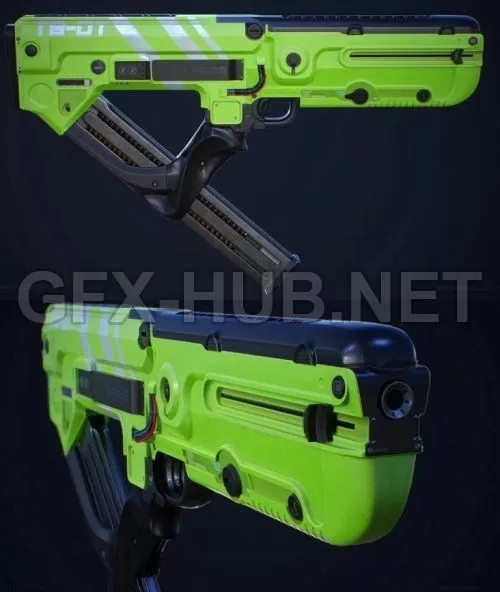 PBR Game 3D Model – GD-01C SMG PBR