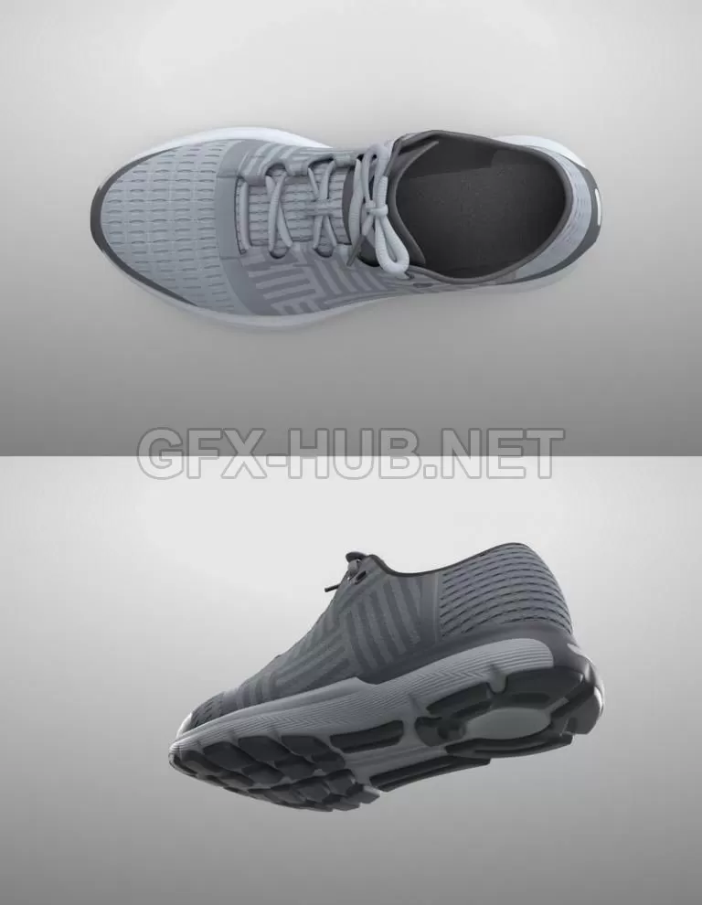 PBR Game 3D Model – Generic Sneakers