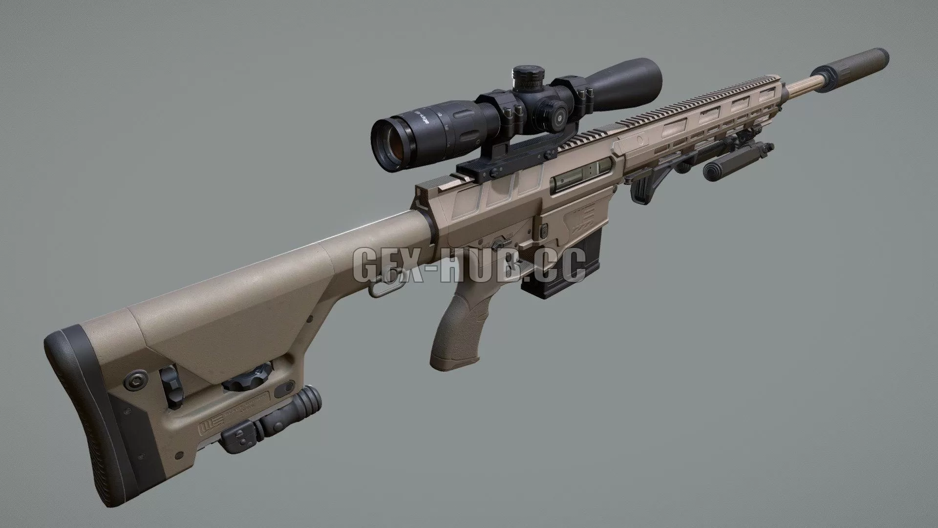 PBR Game 3D Model – GEVAR MK3