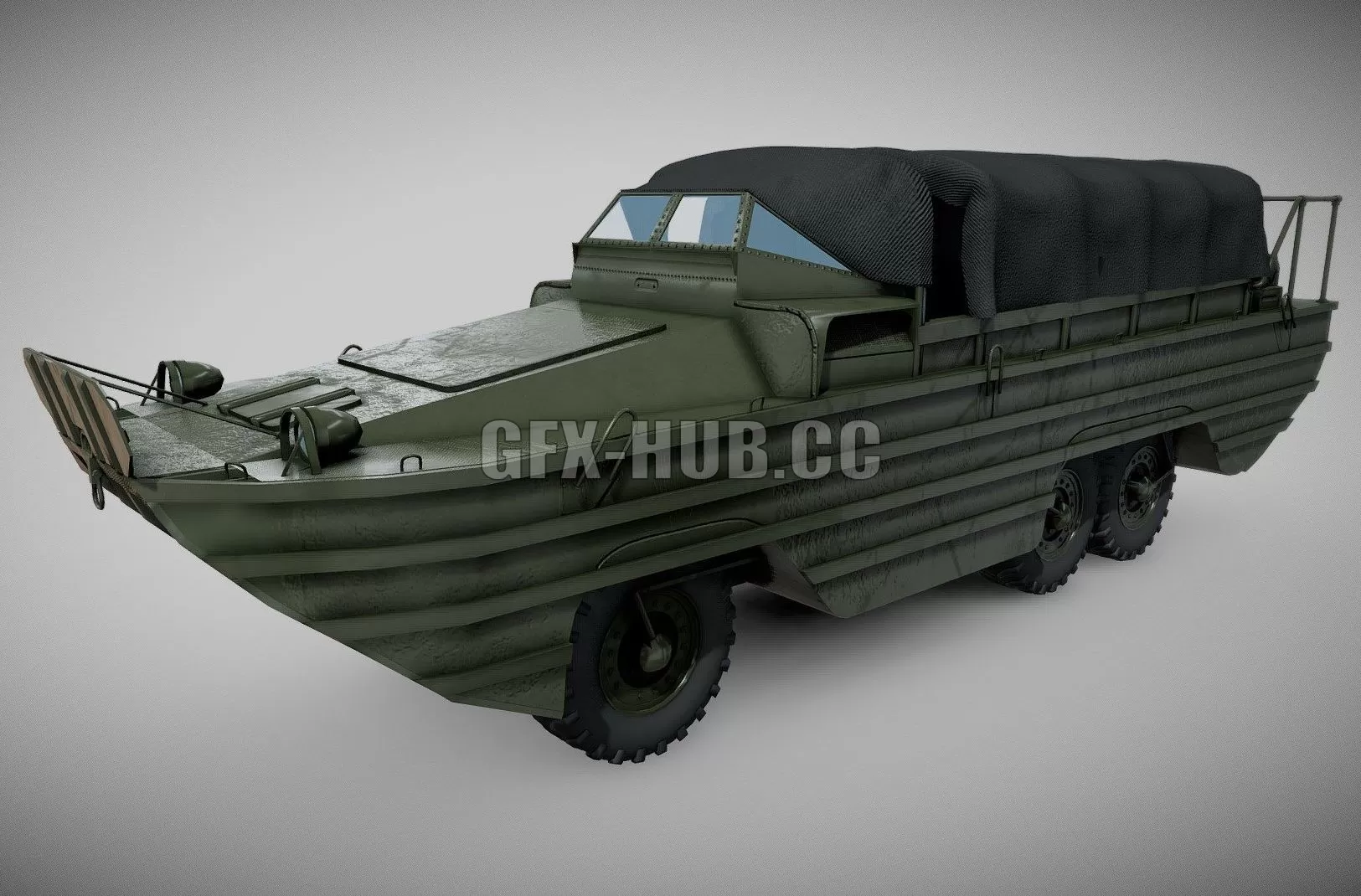 PBR Game 3D Model – GMC-DUKW-353