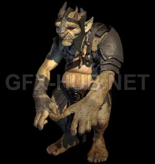 PBR Game 3D Model – Goblin PBR