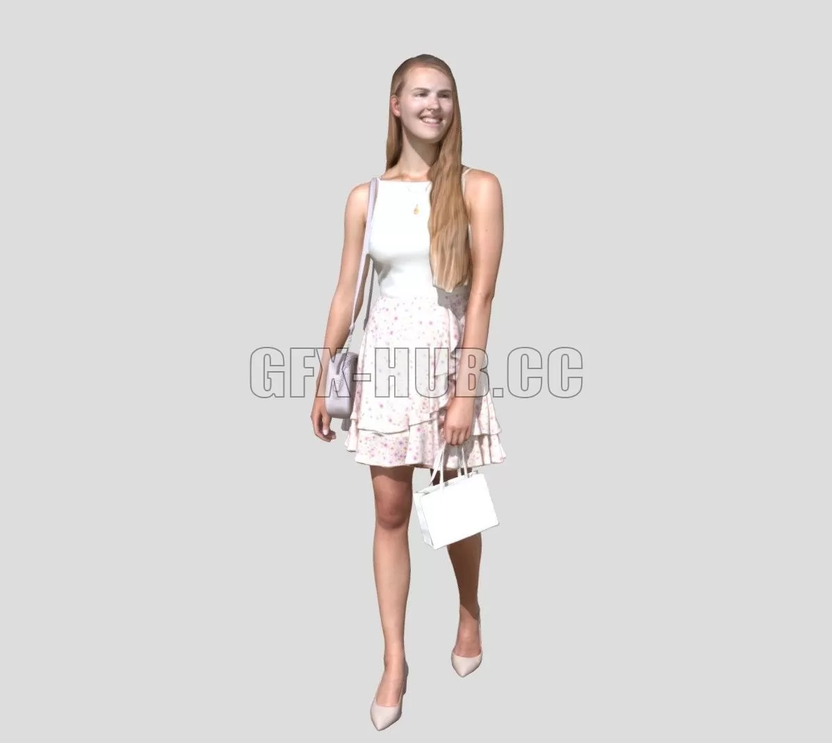 PBR Game 3D Model – Grace 2220