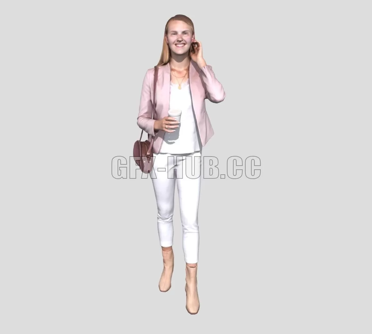 PBR Game 3D Model – Grace 2251