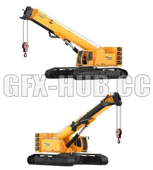 PBR Game 3D Model – Grove GHC130 Crane