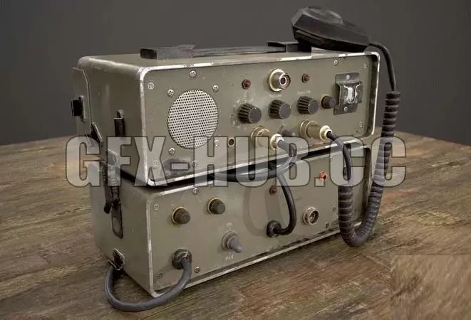 PBR Game 3D Model – Ham Radio