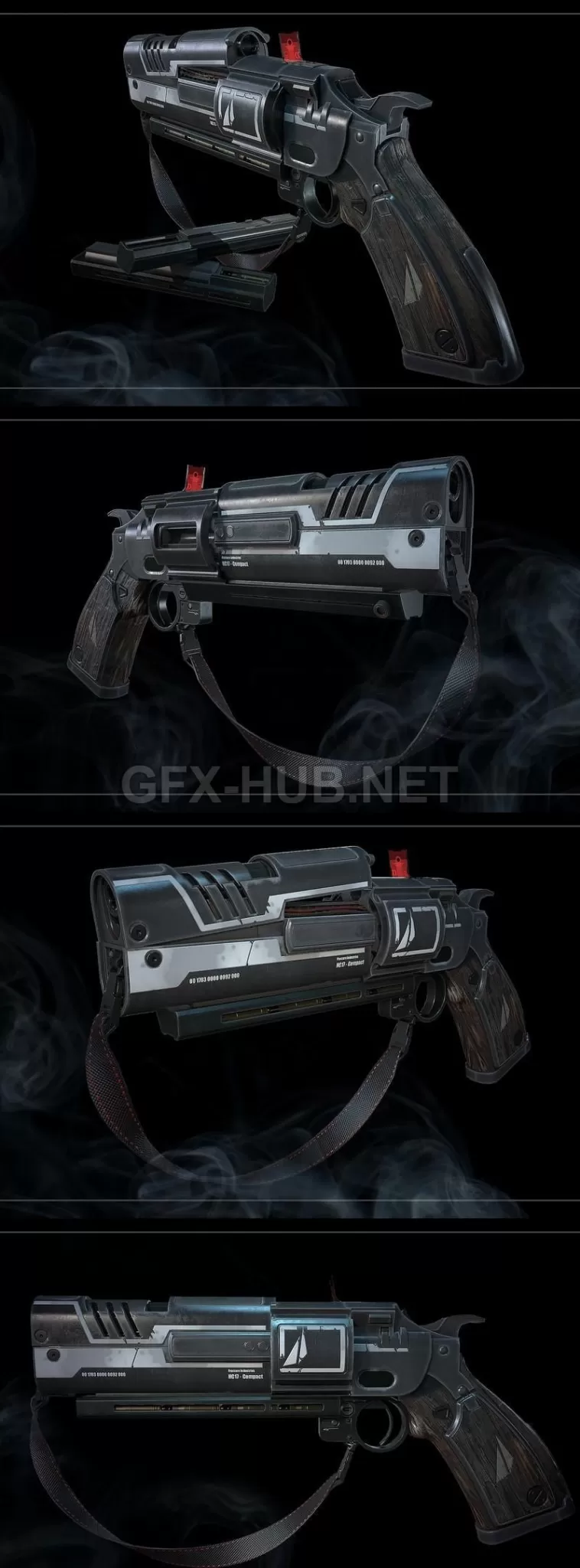 PBR Game 3D Model – Hand Cannon