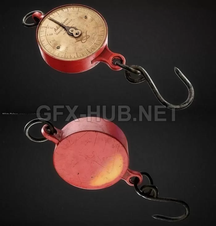 PBR Game 3D Model – Hanging Scale