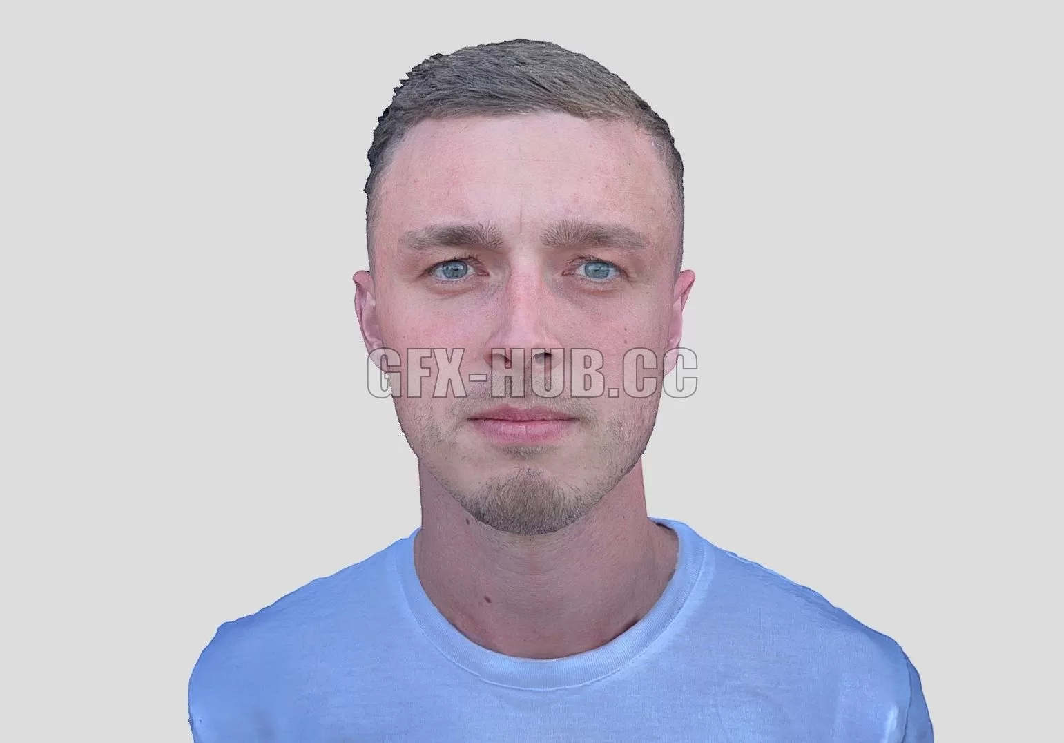 PBR Game 3D Model – Head scan 04