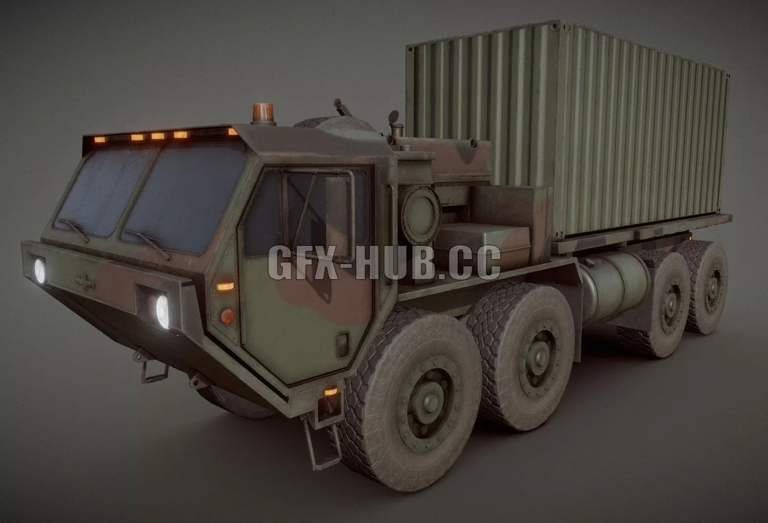 PBR Game 3D Model – Heavy Expanded Mobility Tactical Truck